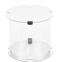 Коробка для торта "Тубус" 16 см*16 см белый