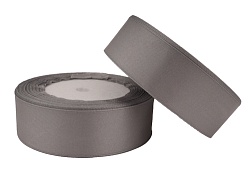 Лента атласная 2,5 см Серый 23 м