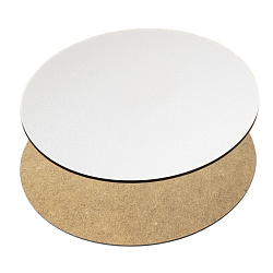 Подложка ламинированная белая 34 см , толщина 3 мм