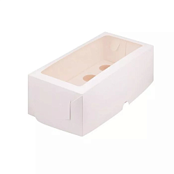 Коробка на 8 капкейков белая