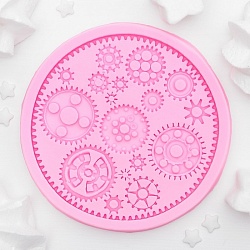 Молд силиконовый 10,5х10,5х1 см "Шестеренки"